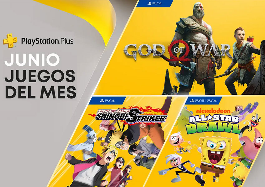 God of War y Nickelodeon All-Star Brawl destacan entre los juegos de junio para PS Plus