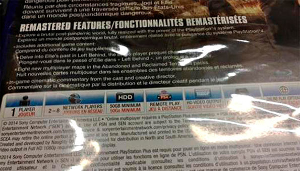 Empiezan a comercializarse copias anticipadas de The Last of Us Remasterizado