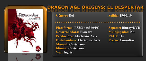 Dragon Age: Origins – El Despertar