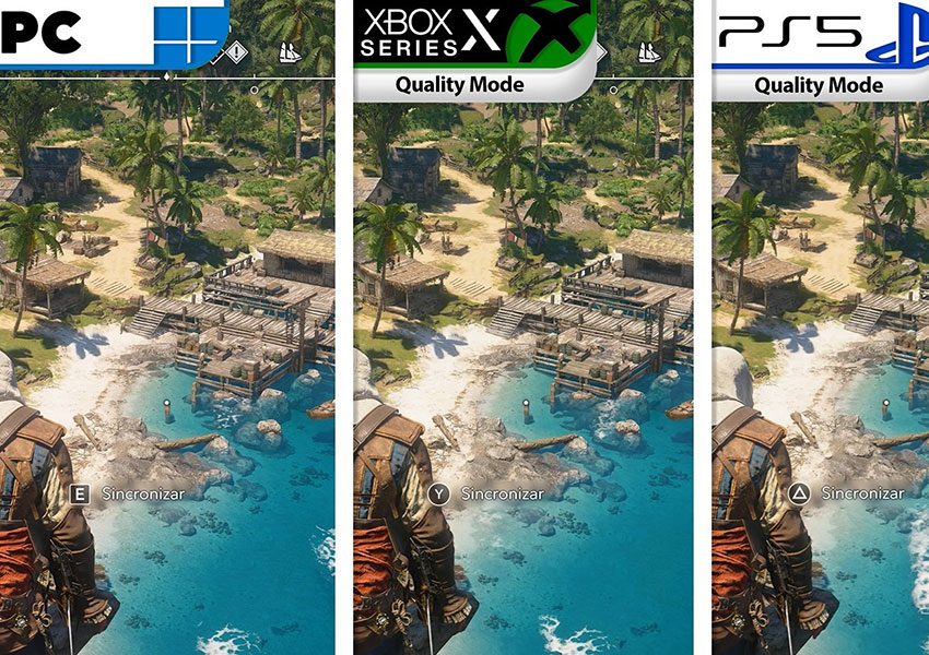 Assassin's Creed Black Flag Resynced: comparativa del remake en PS5, PS5 Pro, Xbox Series X|S y PC
