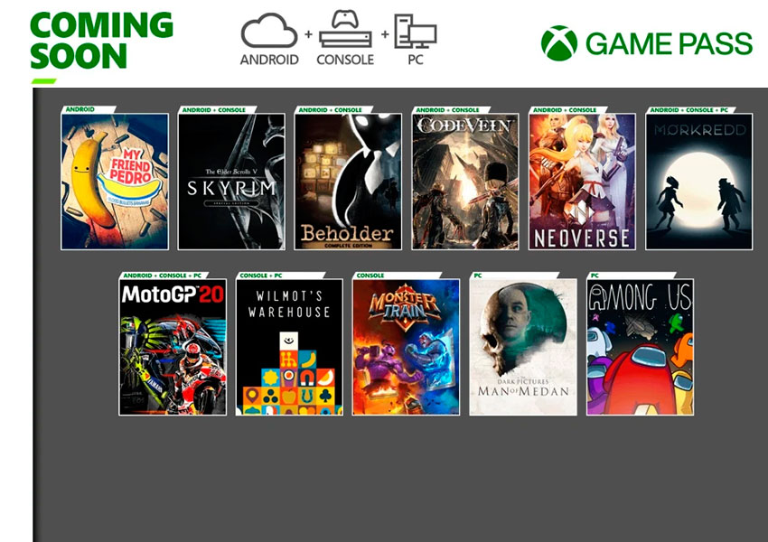 Among Us, Skyrim y cuatro juegos de la franquicia Yakuza llegan a Xbox Game Pass