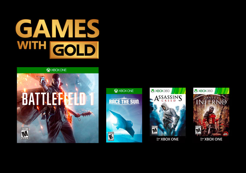 Battlefield 1, Assassin’s Creed y Dante’s Inferno entre los Games with Gold de noviembre