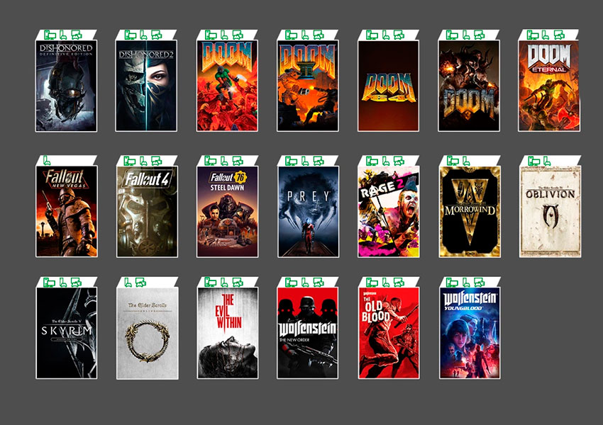 Game Pass da la bienvenida a una nutrida batería de títulos de Bethesda