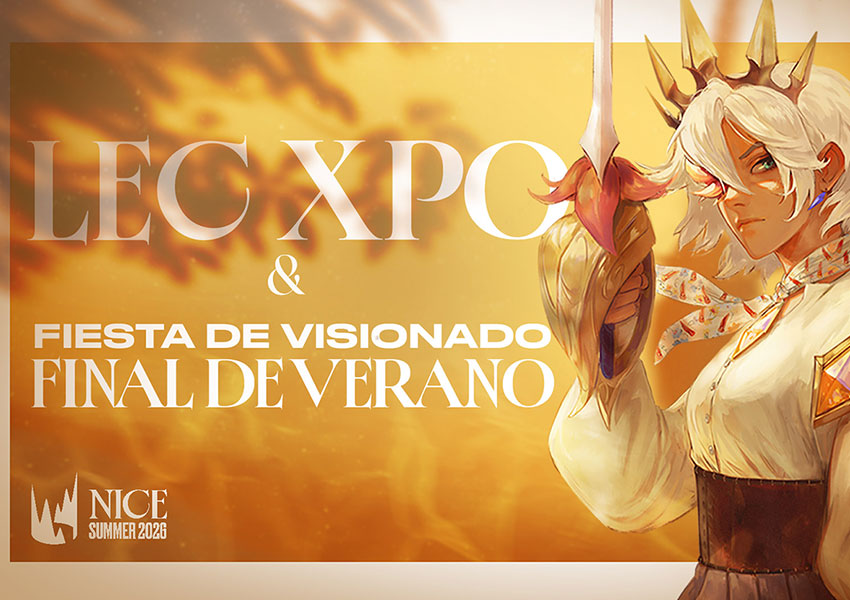 League of Legends: la LEC XPO vuelve en septiembre con dos d&iacute;as por todo lo alto en Niza