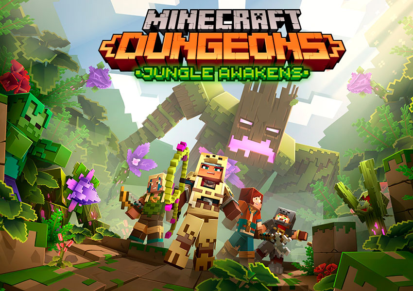 Jungle Awakens es el primer paquete extra para Minecraft Dungeons y llegará en julio