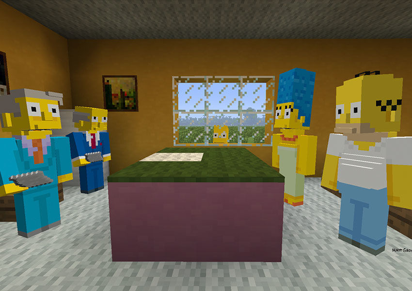 Minecraft estrena Los Simpson en PlayStation y una heroína en Xbox