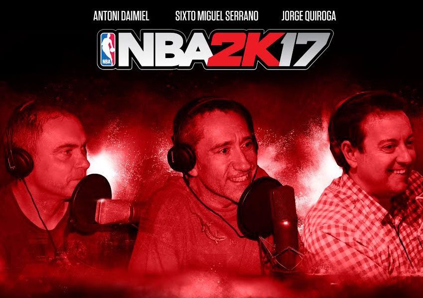 Daimiel, Quiroga y Sixto Miguel Serrano repiten como comentaristas en NBA 2K17