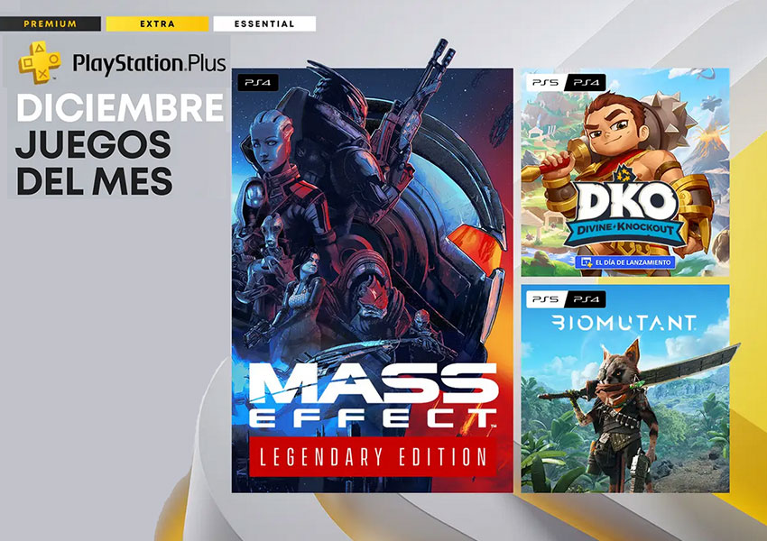 Mass Effect Legendary Edition y Biomutant, llegan a PlayStation Plus en diciembre