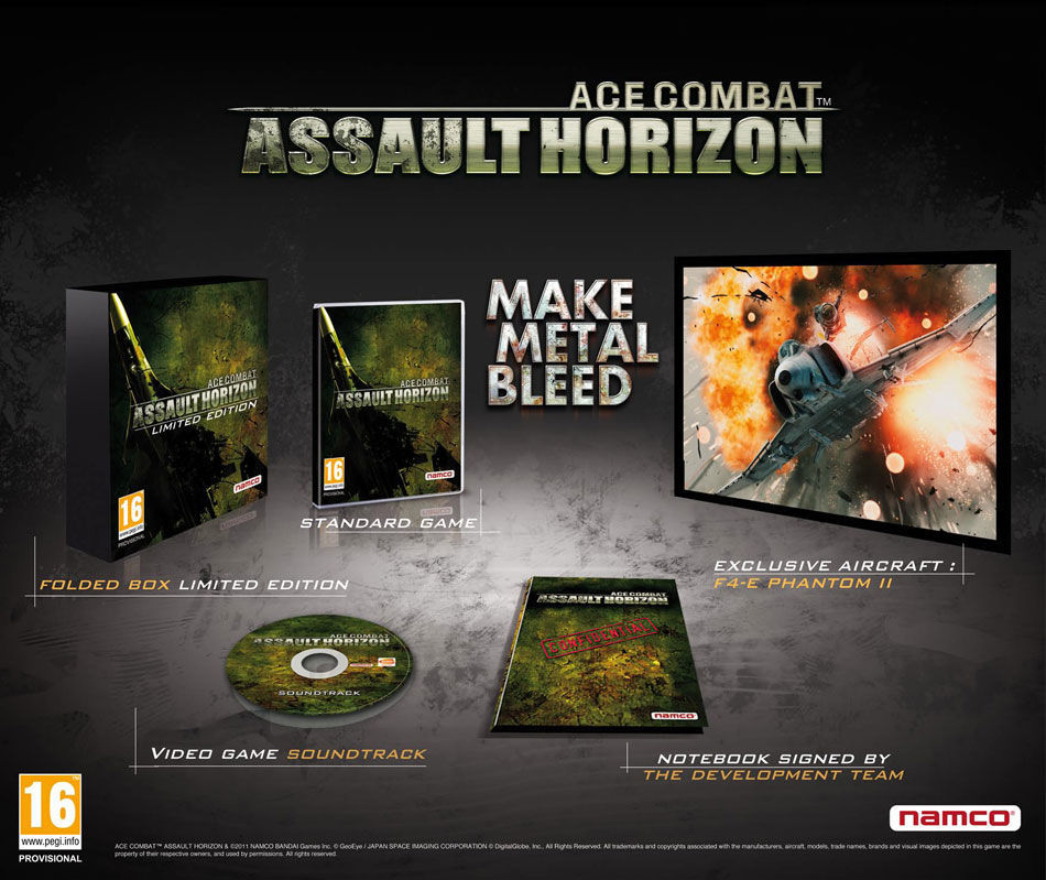 Desvelados los detalles de la edición limitada de Ace Combat Assault Horizon