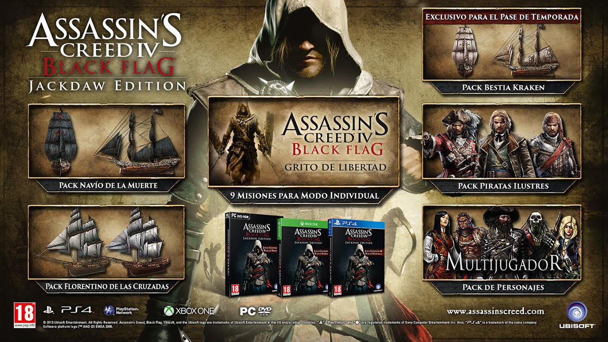 Ubisoft anuncia Assassin’s Creed IV: Black Flag Jackdaw Edition