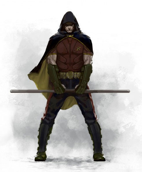 Warner desvela un nuevo arte conceptual de Robin en Batman: Arkham City