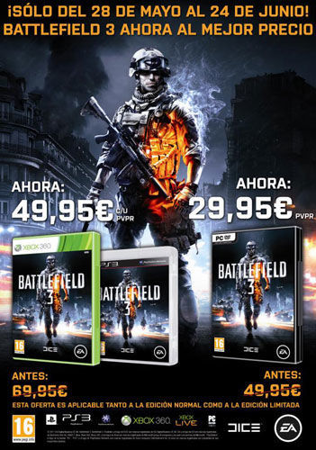 Battlefield 3 rebaja su precio hasta finales de junio