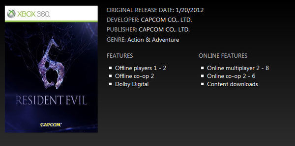 Resident Evil 6 incluirá varios modos multijugador