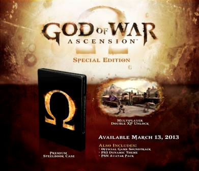 Sony confirma el contenido de las ediciones especiales de God of War: Ascension
