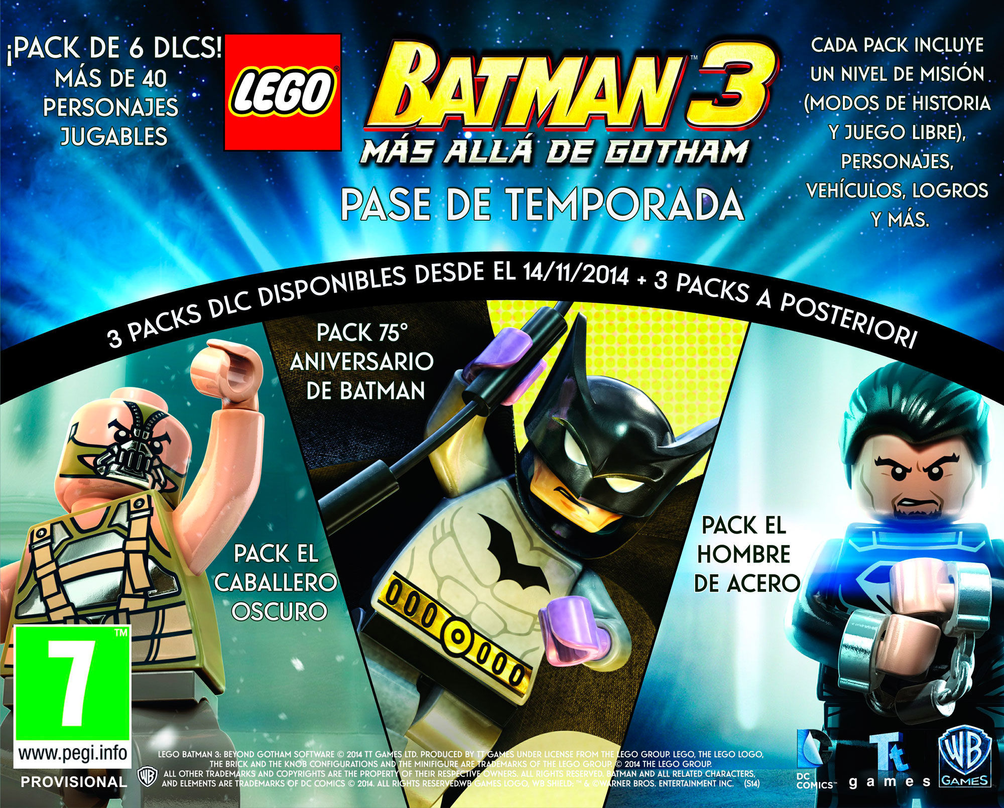 LEGO Batman 3: Más Allá de Gotham anuncia Pase de temporada