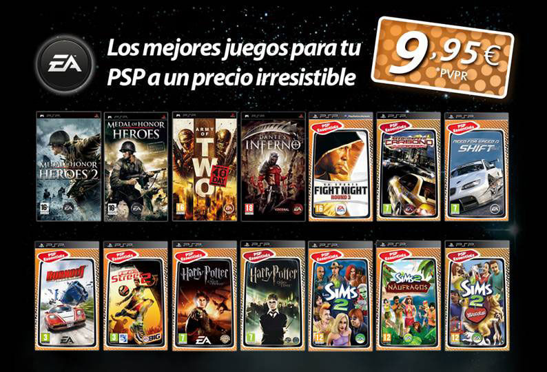 Regresan los PSP Essentials de Electronic Arts