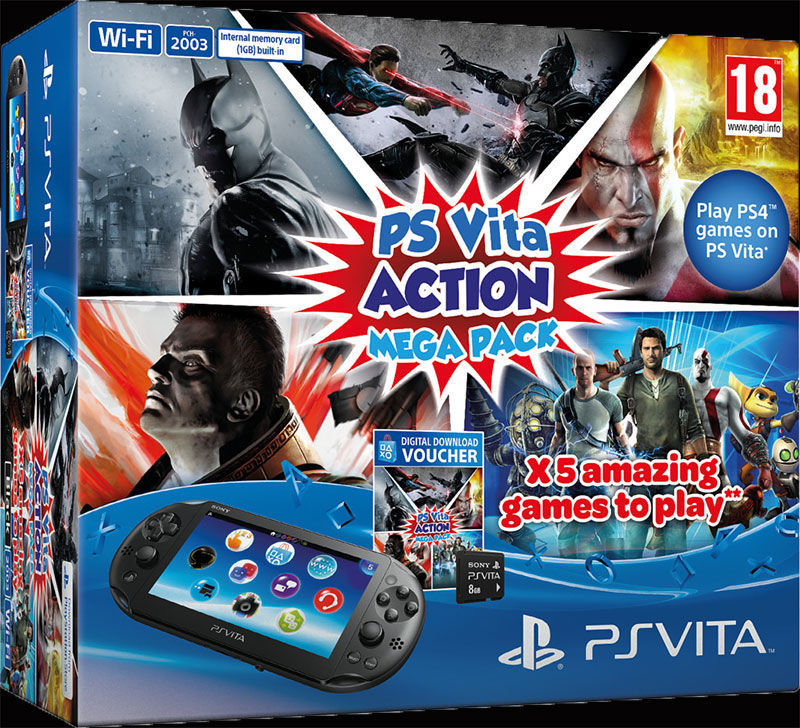 PSVita recibe un nuevo Mega Pack de consola y juegos de acción 