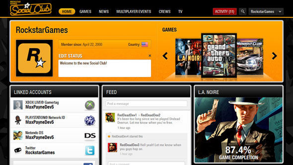 Rockstar Games actualiza el Rockstar Games Social Club
