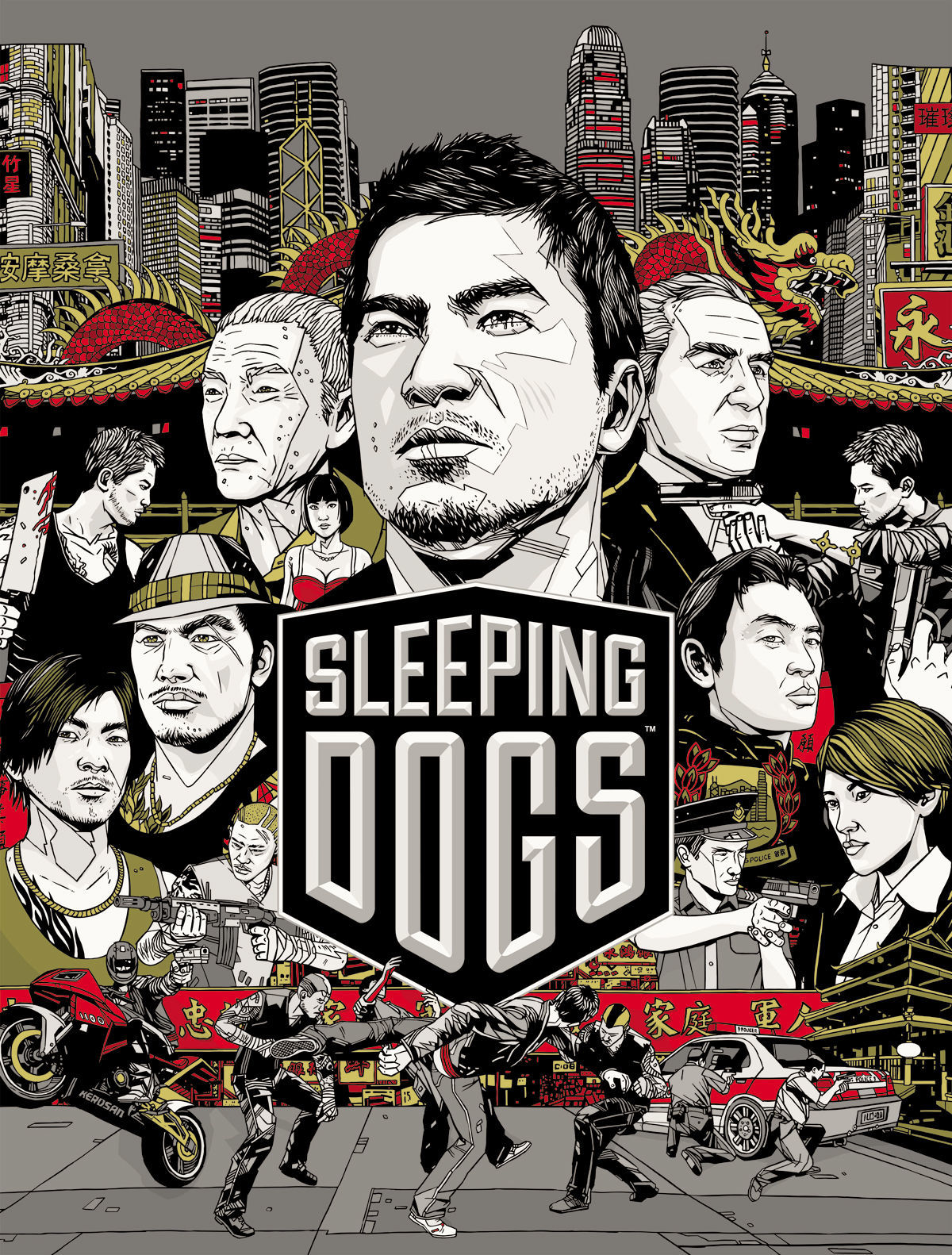 El arte principal de Sleeping Dogs, ha sido creado por Tyler Stout