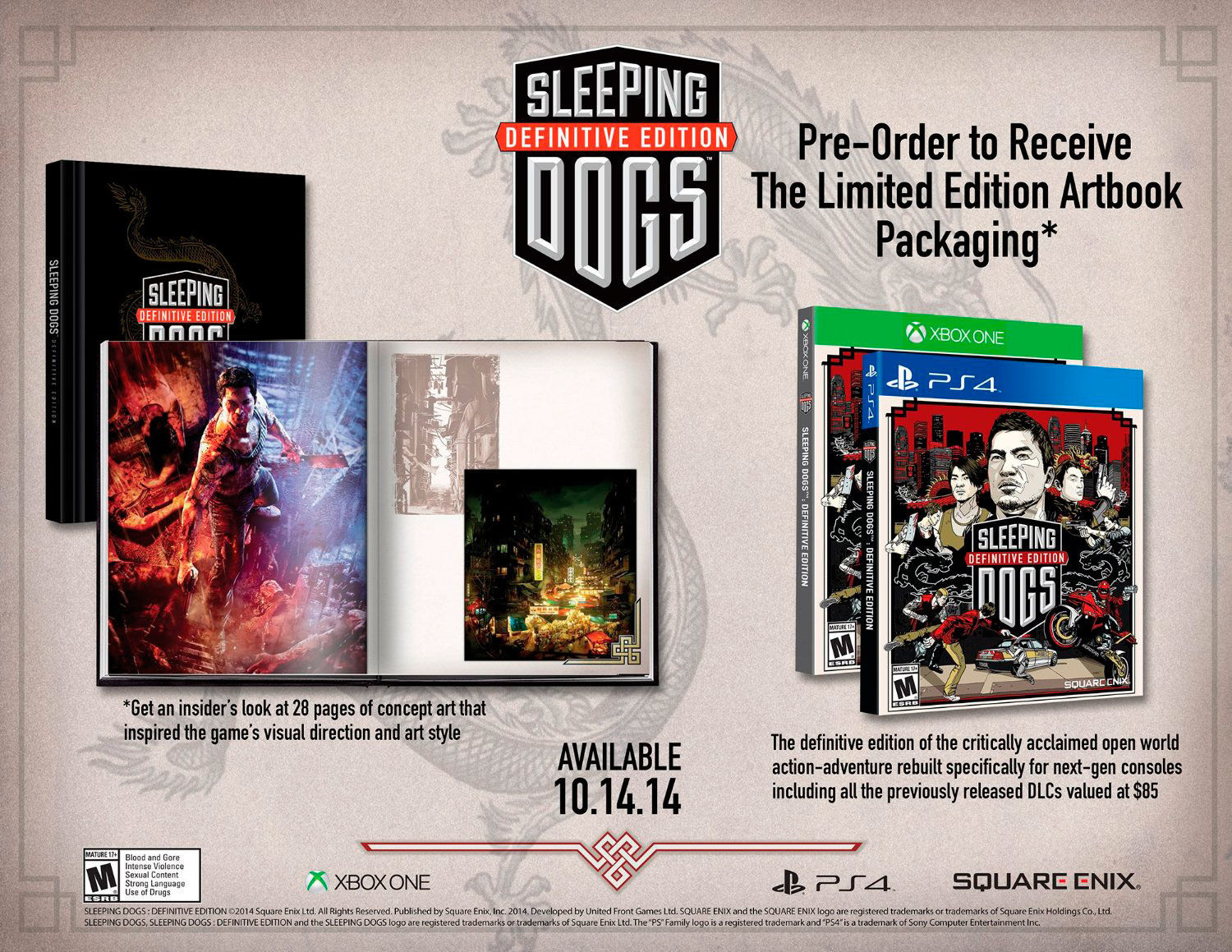 Square Enix presenta la Definitive Edition de Sleeping Dogs para la nueva generación