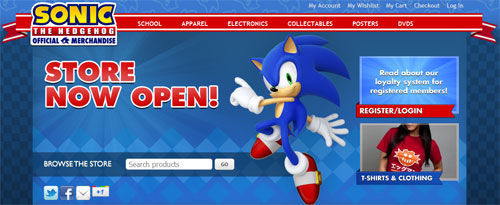 SEGA abre tienda de merchandising