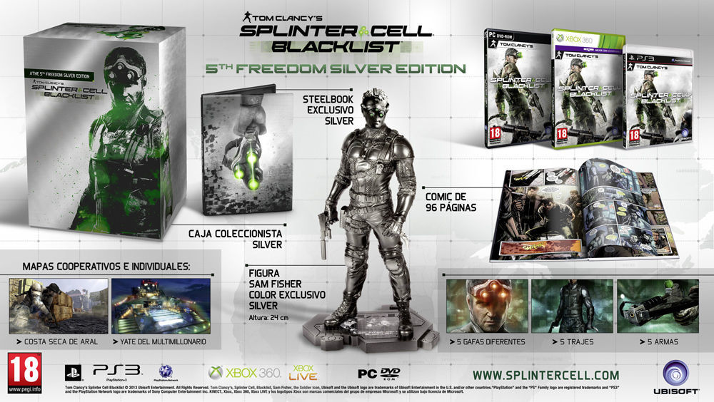 Ubisoft presenta las ediciones coleccionista de &#039;Splinter Cell: Blacklist&#039;