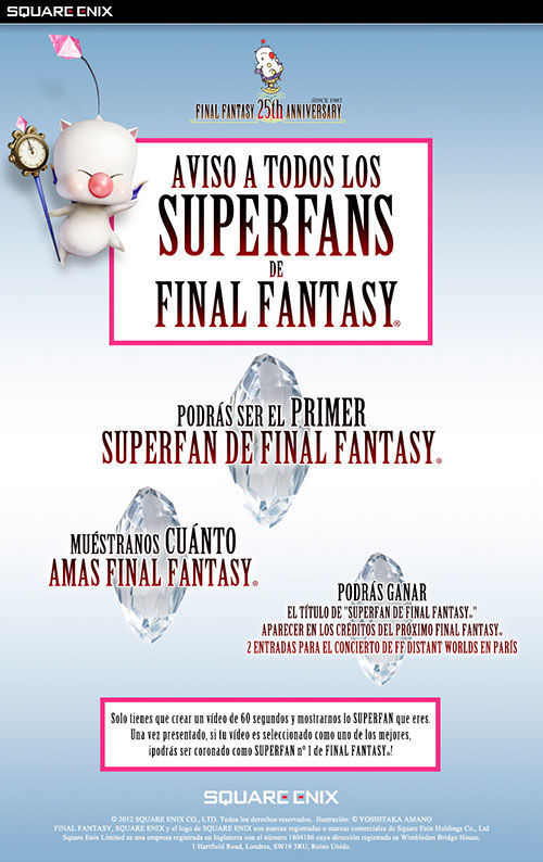 Square Enix busca al mayor seguidor de Final Fantasy