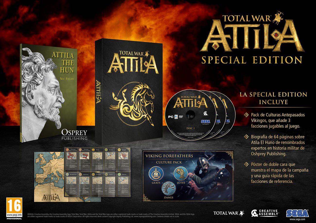 Fecha de lanzamiento, incentivos de reserva y edición especial de Total War: Attila