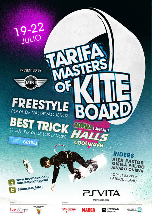 PlayStation Vita patrocinador del Tarifa Masters of Kiteboard