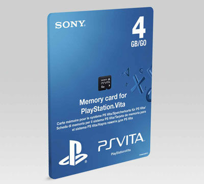 El modelo 3G de PlayStation Vita incluye una tarjeta de 4 GB de regalo