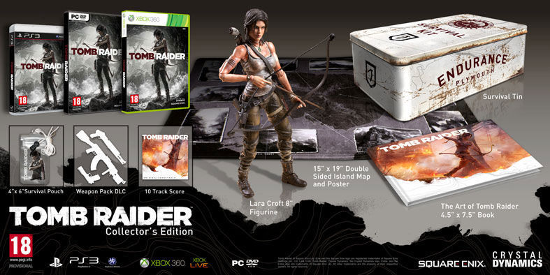 Detallado el contenido de las Ediciones Especiales de Tomb Raider