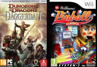 Disponibles Williams Pinball Classics y Dungeons & Dragons Daggerdale