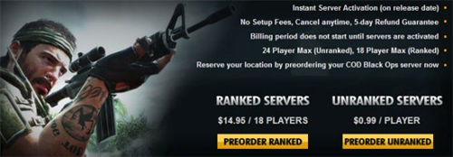 Call of Duty: Black Ops para PC contará con servidores dedicados de pago