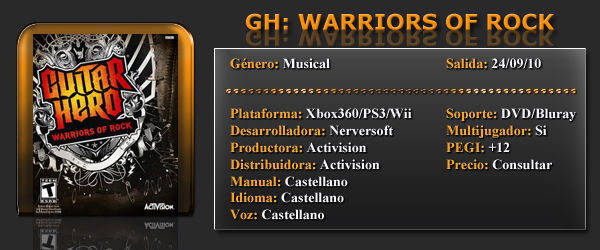 GH: Warriors of Rock