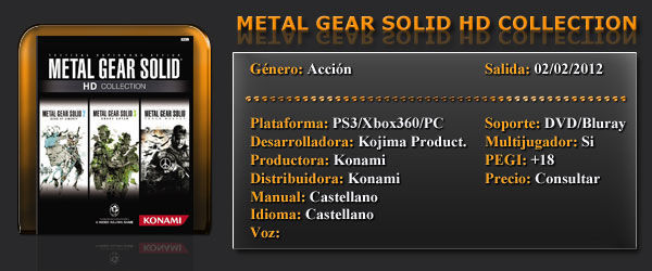 Metal Gear Solid HD Collection