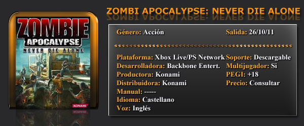 Zombie Apocalypse: Nerver Die Alone