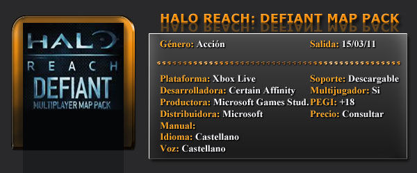 Halo Reach Defiant Map Pack