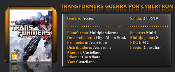 Transformers: La guerra por Cybertron