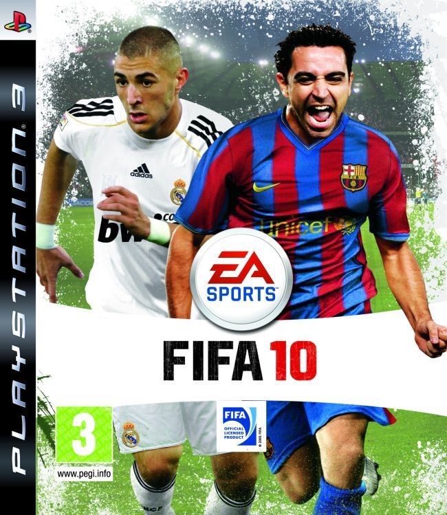 Xavi comparte la portada de FIFA 10 con Benzéma