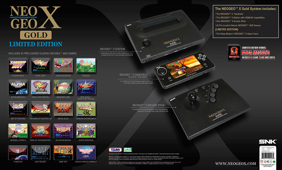 Neo Geo X Gold seguirá fabricándose hasta 2016