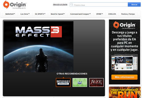 La versión PC de Mass Effect 3 requerirá Origin 