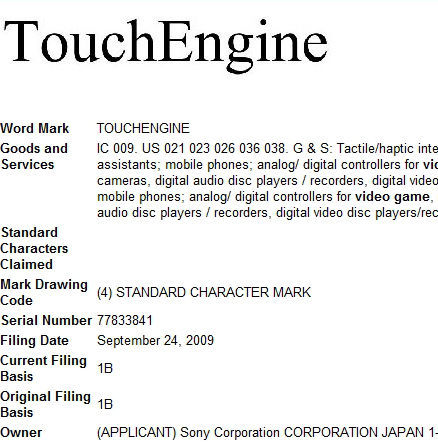 Sony patenta un controlador táctil