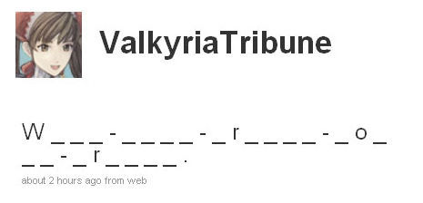 ¿Que esconde el mensaje de Valkyria Chronicles?