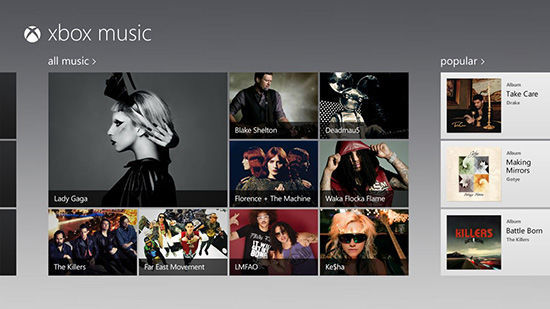 La versión de prueba de Xbox Music se limitará a 15 canciones