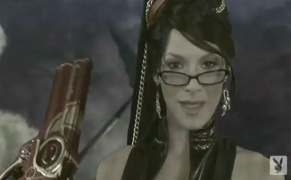 Bayonetta convertida en conejita Playboy